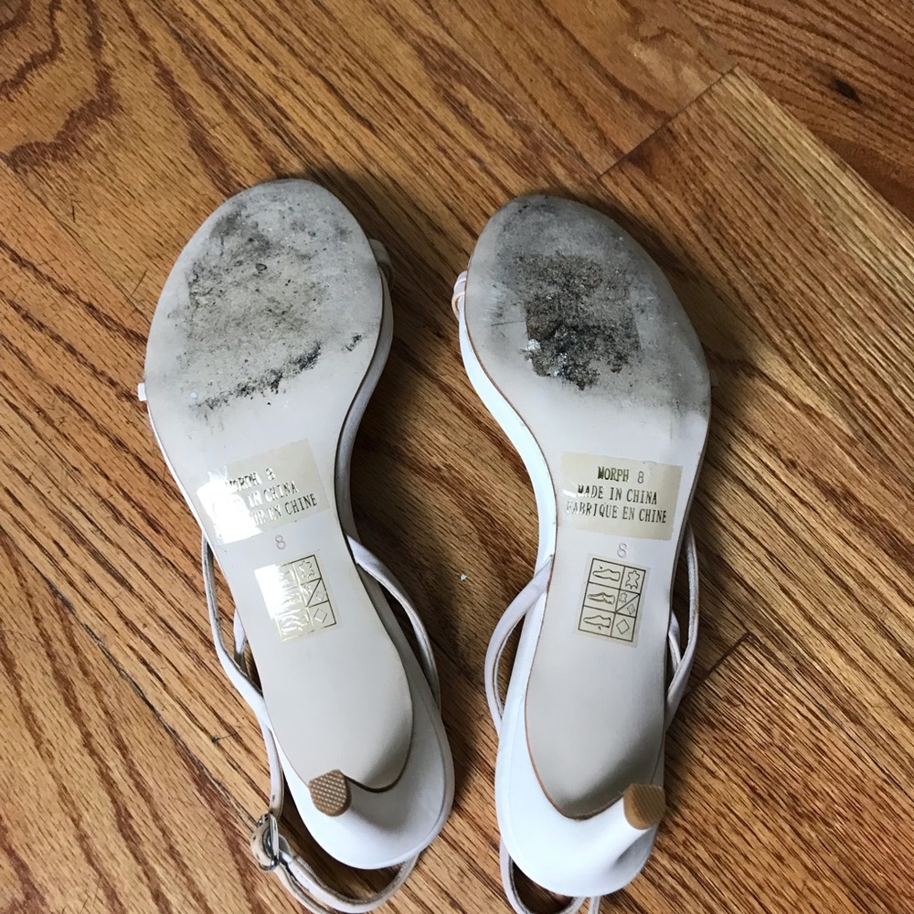 Jeffrey Campbell Off White Morph Slingback Sandals - Picture 6 of 7